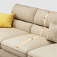 Nordic Stationary Living Room Recessed Arm Cushions Sofa Chaise Clearhalo 'furn' 'furn_sectionals' 'Furniture' 'Living Room Furniture' 'Sectionals' 1200x1200_4b7b59bf-92d7-48f9-a247-040bdfe1b384