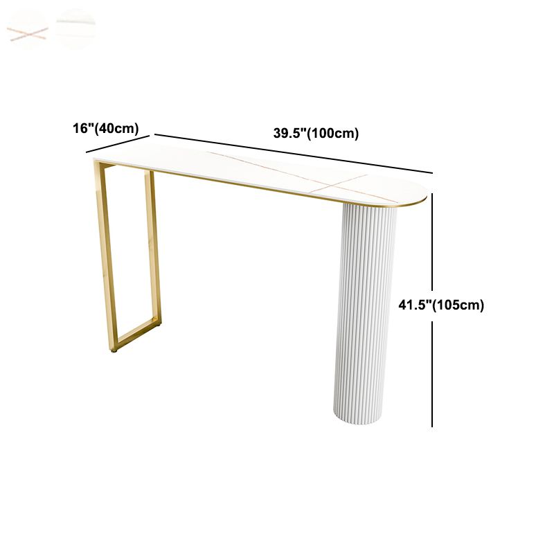 Glam White Bar Pub Table Set 1/5 Pcs Metal Base Bar Table and Stools Clearhalo 'Bar Furniture' 'furn' 'furn_home_bar_bar_sets' 'Furniture' 'Home Bars & Bar Sets' 'home_bar_bar_sets' 'Kitchen & Dining Furniture' 1200x1200_4b7caf53-6870-40aa-b1b0-554c49a2cae6