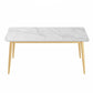 Traditional Luxury Rectangle 4-foot Dining Site Table Stone Dining Room Collection Clearhalo ' dining_table' 'Dining Tables & Seating' 'Dining Tables' 'furn' 'furn_dining_table' 'Furniture' 'furniture_dining_table' 'Kitchen & Dining Furniture' 'kitchen&dining_furn' 'kitchen' 'kitchen_dining_table' 1200x1200_4b7d0095-f2d1-4ad1-9988-051b512ac1f3