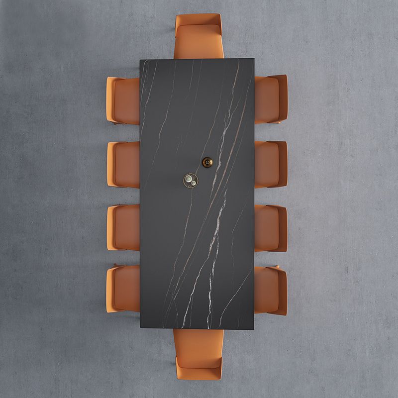 Modern Aluminium Dinette Set 1/2/4/9/10/11 Pieces Black Sintered Stone Dining Table Set Clearhalo 'Dining Room Sets' 'Dining Tables & Seating' 'dining_room_set' 'furn' 'furn_dining_room_set' 'Furniture' 'furniture_dining_room_set' 'Kitchen & Dining Furniture' 1200x1200_4b7d0205-2040-4c60-840e-c0ead80298b1