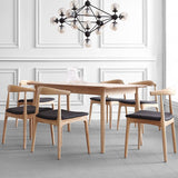 Modern Dining Room Side Chairs Solid Wood Kitchen Armless Chairs