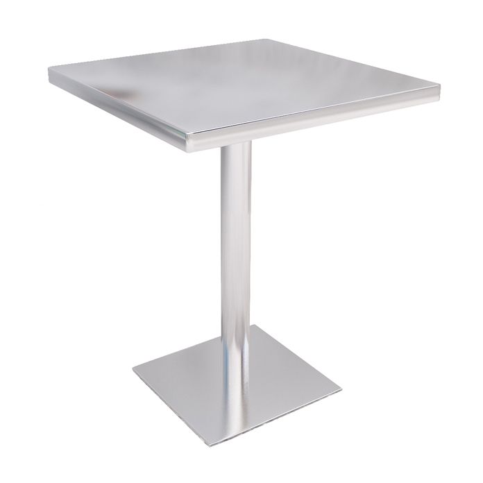 Industrial Style Dinner Table Stainless Steel Dining Site Table for Home Clearhalo ' dining_table' 'Dining Tables & Seating' 'Dining Tables' 'furn' 'furn_dining_table' 'Furniture' 'furniture_dining_table' 'Kitchen & Dining Furniture' 'kitchen&dining_furn' 'kitchen' 'kitchen_dining_table' 1200x1200_4b861cbc-02b9-41b1-b72e-0a07d6f217f1