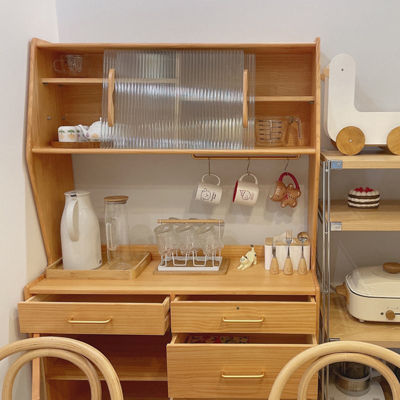 Portises en verre massif du buffet moderne Armoires avec porte coulissante