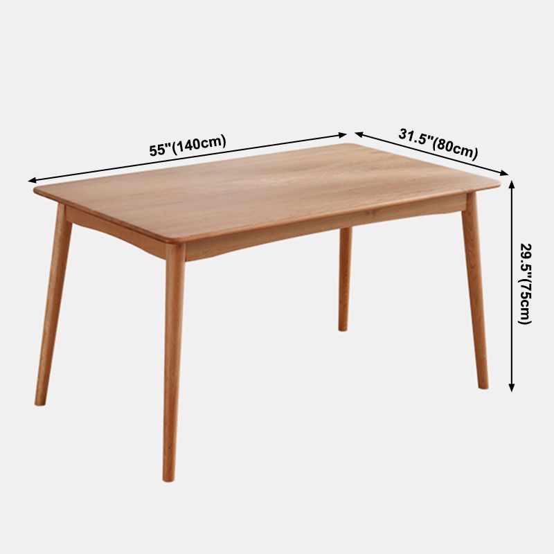 Rectangle Cherry Wood Dining Table Modern Wood Table in Nature with 4 Legs Clearhalo ' dining_table' 'Dining Tables & Seating' 'Dining Tables' 'furn' 'furn_dining_table' 'Furniture' 'furniture_dining_table' 'Kitchen & Dining Furniture' 'kitchen&dining_furn' 'kitchen' 'kitchen_dining_table' 1200x1200_4b897f20-f03b-4b21-af2d-d1028e6fe1c6