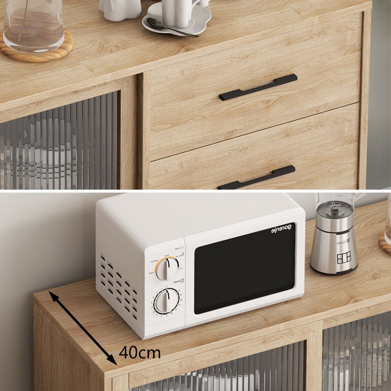 Sideboidale regolabile in legno ingegnerizzato contemporaneo