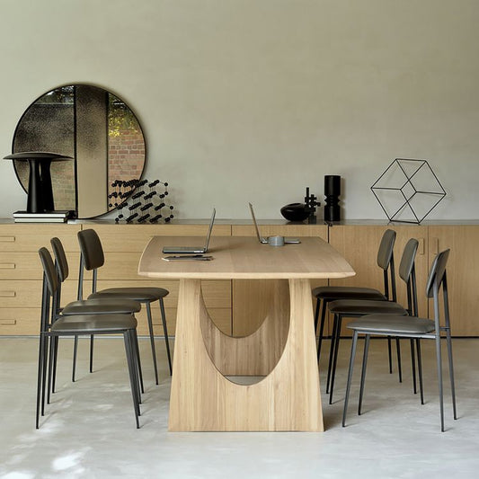 Contemporary Side Chair Metal Open Back Dining Room Chair for Home