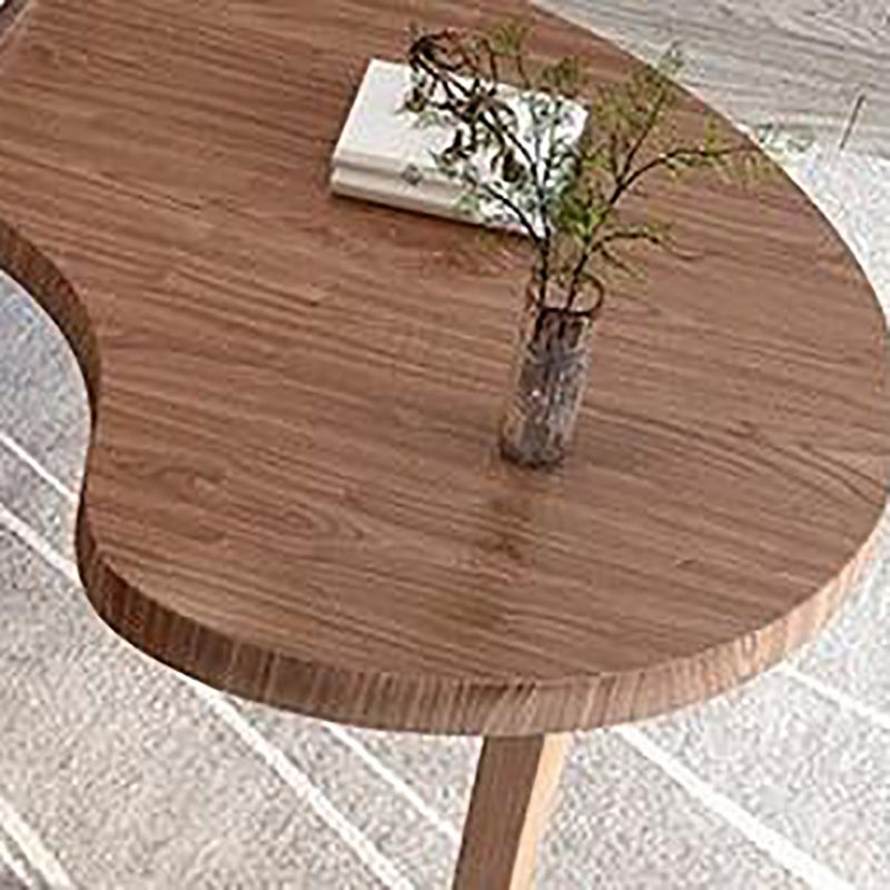 Unconventional Shape Office Desk Solid Wood Modern Writing Desk in Matte Finish Clearhalo 'furn' 'furn_office_desk' 'Furniture' 'Office Desks' 'Office Furniture' 'office_desk' 1200x1200_4b8cda4a-0eb0-4fbd-90aa-4500b919adcc