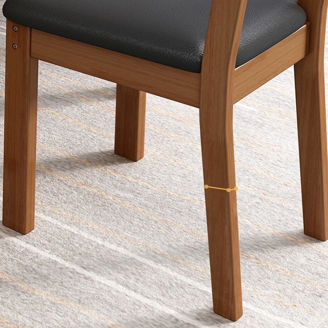 Industrial Wood Open Back Dining Side Chair 15'' Wide Indoor Dining Chair Clearhalo ' kitchen&dining_furn' 'Dining Chairs' 'Dining Tables & Seating' 'dining_chair' 'furn' 'furn_dining_chair' 'Furniture' 'furniture_dining_chair' 'Kitchen & Dining Furniture' 'kitchen' 1200x1200_4b8eeb9c-40af-47dd-9300-5dd87b30eede