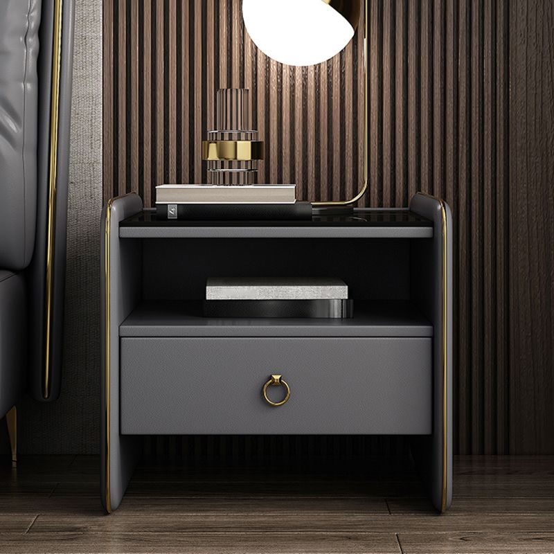Modern Glass Top Nightstand Wooden Bedside Cabinet with Drawers for Bedroom Clearhalo 'Bedroom Furniture' 'furn' 'furn_night_stand' 'Furniture' 'night_stand' 'Nightstands' 1200x1200_4b944a0c-26ef-490a-b1c2-9671c4c18874