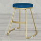 Nordic Style Bar-stool Round Seat Counter Bar Stool with Metal Legs for Home
