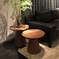 Contemporary Living Room Round Pedestal Solid Wood End Table Clearhalo 'Coffee & Accent Tables' 'End & Side Tables' 'end_side_tables' 'furn' 'furn_end_side_tables' 'Furniture' 'Living Room Furniture' 1200x1200_4b966ae4-3e72-4509-bb87-612295464100