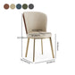 Glam Leather Dining Room Chair Armless Metal Dining Room Chairs for Home Use Clearhalo ' kitchen&dining_furn' 'Dining Chairs' 'Dining Tables & Seating' 'dining_chair' 'furn' 'furn_dining_chair' 'Furniture' 'furniture_dining_chair' 'Kitchen & Dining Furniture' 'kitchen' 1200x1200_4b9727ba-1c11-4652-85a7-404b5f075253