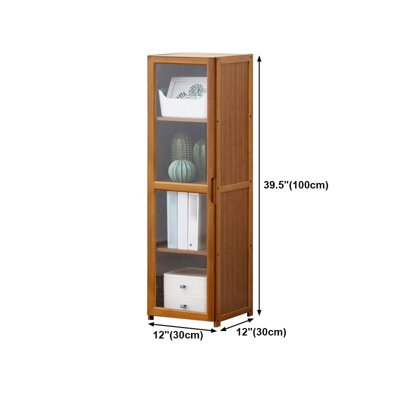 Vertical Standard Bookcase Contemporary Bamboo Closed Back Bookcase for Home Office Clearhalo 'Bookcases' 'furn' 'furn_bookcases' 'Furniture' 'furniture_bookcases' 'Office Furniture' 1200x1200_4b986c57-8f5e-4dc9-bbc5-b6520055363f