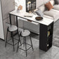 Industrial Rectangle Sintered Stone Table Bar Counter Table for Home Clearhalo 'Bar Furniture' 'Bar Tables' 'bar_tables' 'furn' 'furn_bar_tables' 'Furniture' 'furniture_bar_tables' 'Kitchen & Dining Furniture' 1200x1200_4b98b1bc-dfa8-4cc3-9143-9466a352430e