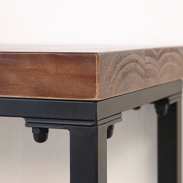 Tavolo di accento per console di finitura antica di divano console moderna di metà secolo