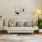 29.52" H Linen Armless Convertible Sleeper Sofa for Living Room