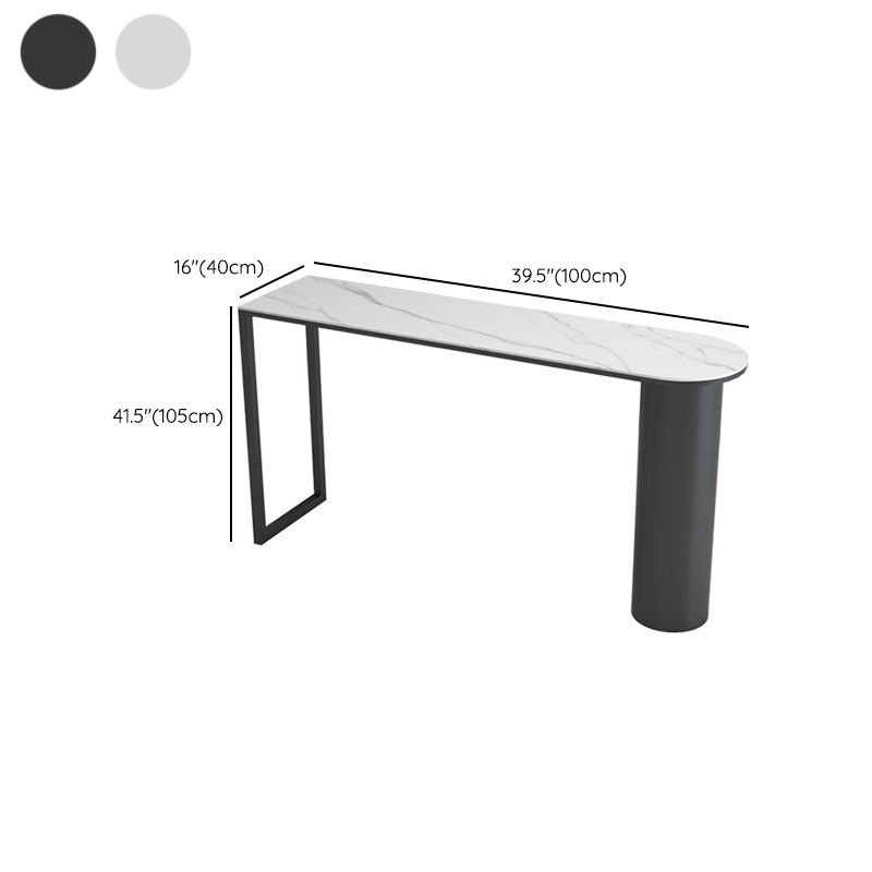 Mesa de comedor de barra de piedra de forma libre, mesa de Pub moderna con altura de barra para sala de estar