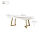 Iron and Slate Table Glam Style Simple Home Rectangular Dining Table Clearhalo 'Dining Tables & Seating' 'Dining Tables' 'dining_table' 'furn' 'furn_dining_table' 'Furniture' 'Kitchen & Dining Furniture' 1200x1200_4b9bccf5-2534-474c-8a9e-139428a5d758