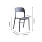 Home Side Chair Stackable Contemporary Open Back Plastic Dining Room Chair Clearhalo ' kitchen&dining_furn' 'Dining Chairs' 'Dining Tables & Seating' 'dining_chair' 'Furniture' 'furniture_dining_chair' 'Kitchen & Dining Furniture' 'kitchen' 1200x1200_4b9cdb56-4565-4776-97f8-13cca0528201