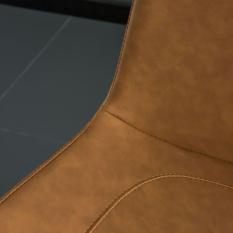 Industrial Style Leather Dining Chairs Solid Back Arm Dining Chairs for Kitchen (Set of 2) Clearhalo ' kitchen&dining_furn' 'Dining Chairs' 'Dining Tables & Seating' 'dining_chair' 'furn' 'furn_dining_chair' 'Furniture' 'furniture_dining_chair' 'Kitchen & Dining Furniture' 'kitchen' 1200x1200_4ba16734-6370-4be1-aa28-f18ea2fa3da2