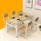 Modern Style MDF Dining Table Set Rectangular Dining Table with Metal Base Clearhalo 'Dining Room Sets' 'Dining Tables & Seating' 'dining_room_set' 'furn' 'furn_dining_room_set' 'Furniture' 'furniture_dining_room_set' 'Kitchen & Dining Furniture' 'kitchen&dining_furn' 'kitchen' 1200x1200_4ba178da-5c9b-442f-8a2d-73d17b450917