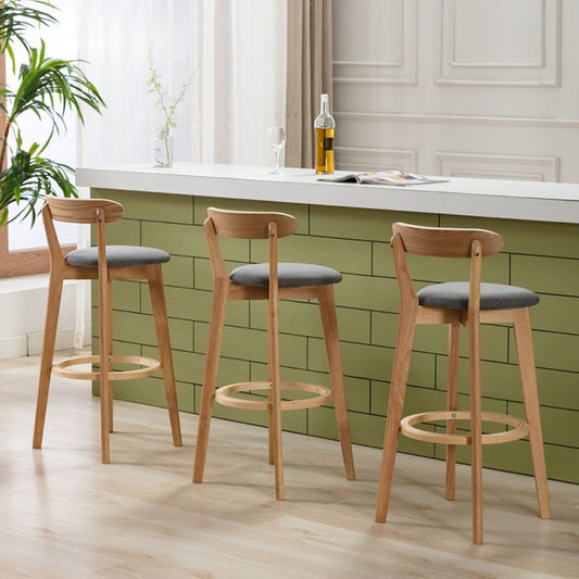 Natural Wood Upholstered Counter Stools Scandinavian Footrest Bar Stools Clearhalo 'Bar Furniture' 'Bar Stools' 'bar_stools' 'furn' 'furn_bar_stools' 'furniture_bar_stools' 'Kitchen & Dining Furniture' 'kitchen&dining_furn' 'kitchen' 'kitchen_furn' Furniture' 1200x1200_4ba1b16c-7b4d-4452-94ce-aaa16a46e365
