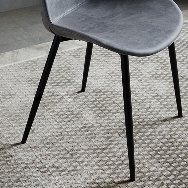 Contemporary Style Dining Chairs Dining Armless Side Chair with Metal Legs Clearhalo ' kitchen&dining_furn' 'Dining Chairs' 'Dining Tables & Seating' 'dining_chair' 'furn' 'furn_dining_chair' 'Furniture' 'furniture_dining_chair' 'Kitchen & Dining Furniture' 'kitchen' 1200x1200_4ba22140-b4e3-428a-a813-6b8365a651eb