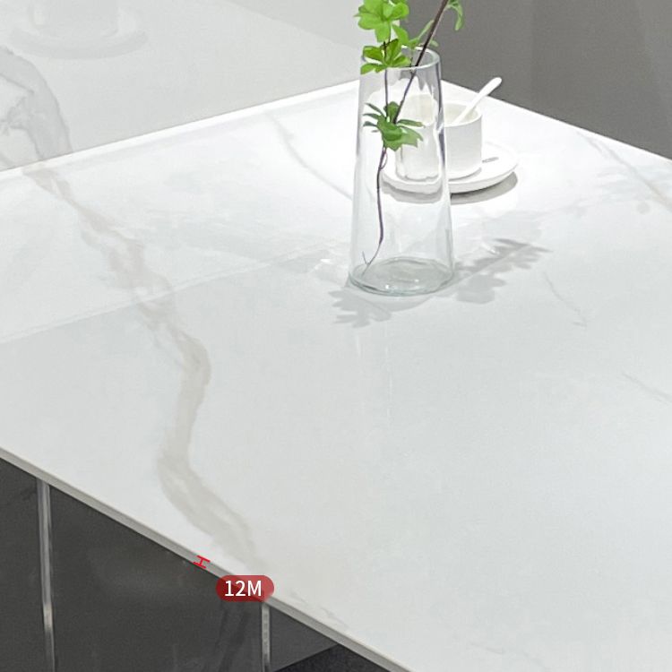 Contemporary Style Sintered Stone Dining Rectangle Table Set 1/4/5/6 Pieces Dining Set Clearhalo 'Dining Room Sets' 'Dining Tables & Seating' 'dining_room_set' 'furn' 'furn_dining_room_set' 'Furniture' 'Kitchen & Dining Furniture' 1200x1200_4ba23b06-435c-49ea-bfd3-182f4618d9ca