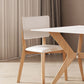 Modern Style Rectangle Table Sintered Stone Dining Table with Wood Legs Clearhalo 'Dining Tables & Seating' 'Dining Tables' 'dining_table' 'furn' 'furn_dining_table' 'Furniture' 'Kitchen & Dining Furniture' 1200x1200_4ba2dab7-fd0e-4f1d-aa2a-504b1d34728e