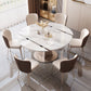 Modern Dining Sintered Stone Table Dining Round Table for Home Clearhalo 'Dining Tables & Seating' 'Dining Tables' 'dining_table' 'furn' 'furn_dining_table' 'Furniture' 'Kitchen & Dining Furniture' 1200x1200_4ba30113-a204-4b75-bbe2-89003c0c84ab