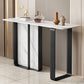 11 Inch Wide Glam Accent Table Stone Rectangle Console Accent Table Clearhalo 'Console Tables' 'console_tables' 'Entry & Mudroom Furniture' 'furn' 'furn_console_tables' 'Furniture' 1200x1200_4ba3e47b-7c19-4b1c-8b14-a93798f9d2b5