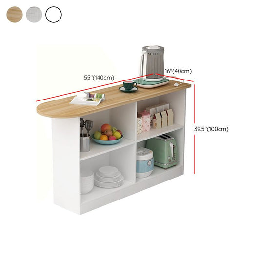 Mesa de barra de madera Mesa de comedor moderna para sala de estar de sala de estar