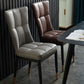 Modern Leather Armless Dining Chairs Upholstered Side Chairs with Metal Legs Clearhalo ' kitchen&dining_furn' 'Dining Chairs' 'Dining Tables & Seating' 'dining_chair' 'furn' 'furn_dining_chair' 'Furniture' 'furniture_dining_chair' 'Kitchen & Dining Furniture' 'kitchen' 1200x1200_4ba4f36d-48ce-4132-8a8c-d832b723271d