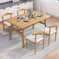 Rectangle Contemporary MDF Dining Room Set Standard Height Dining Furniture Set with Trestle Base Clearhalo 'Dining Room Sets' 'Dining Tables & Seating' 'dining_room_set' 'furn' 'furn_dining_room_set' 'Furniture' 'furniture_dining_room_set' 'Kitchen & Dining Furniture' 'kitchen&dining_furn' 'kitchen' 1200x1200_4ba564bb-16db-4955-983b-bba816b841d3