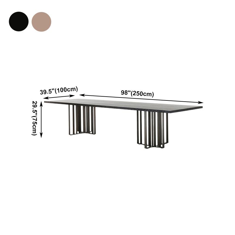 Industrial Style Furniture Double Pedestal Pine Solid Wood Dining Site Table Clearhalo ' dining_table' 'Dining Tables & Seating' 'Dining Tables' 'furn' 'furn_dining_table' 'Furniture' 'furniture_dining_table' 'Kitchen & Dining Furniture' 'kitchen&dining_furn' 'kitchen' 'kitchen_dining_table' 1200x1200_4ba8ea1f-b3ba-42e2-9b06-cc58a2c2e714