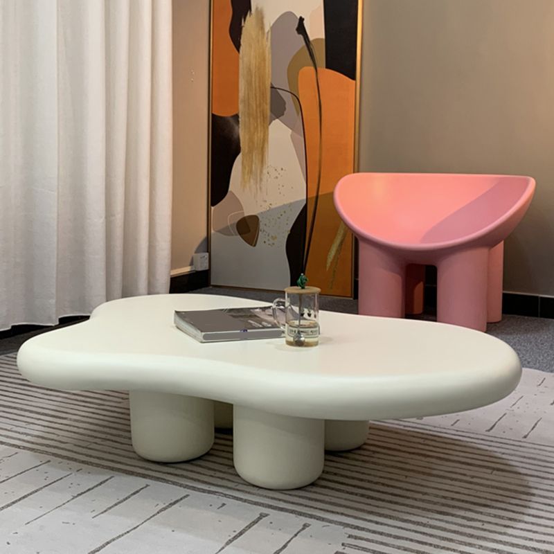 Mesa de café de acero de vidrio moderna con cuatro patas Mesa de cóctel para sala de estar