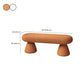 Oval Upholstered Entryway Bench Modern Seating Bench with Wooden Base Clearhalo 'Benches' 'Chairs & Seating' 'furn' 'furn_benches' 'Furniture' 'Living Room Furniture' 1200x1200_4baad9c3-ec9d-44ad-ac51-f72b9cd9cbae