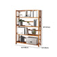Estante de bambú vertical moderno Etagere Espresso estantería para dormitorio