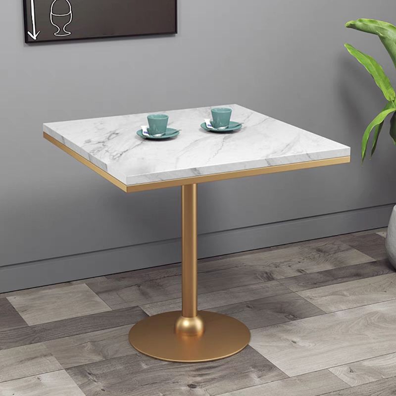 Gold Base Bar Table White Stone Fixed Pub Height Dining Table Clearhalo 'Bar Furniture' 'Bar Tables' 'bar_tables' 'furn' 'furn_bar_tables' 'Furniture' 'Kitchen & Dining Furniture' 1200x1200_4bafe928-6786-4196-af0b-95d42278b8f5