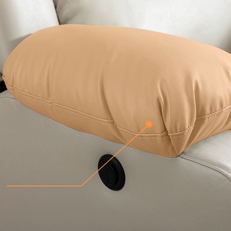 Sedia a schiera di botton a push di potenza contemporanea Reclina in pelle