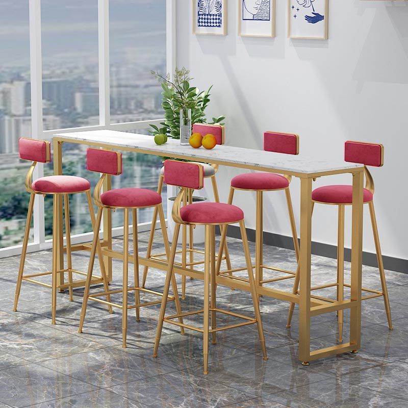 Tavolino da bar del patio del negozio di rettangolo