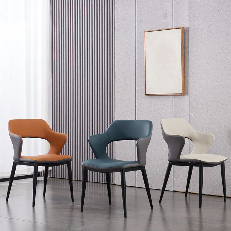 Contemporary Dining Chair Upholstered Open Back Dining Side Chair for Home Clearhalo ' kitchen&dining_furn' 'Dining Chairs' 'Dining Tables & Seating' 'dining_chair' 'Furniture' 'furniture_dining_chair' 'Kitchen & Dining Furniture' 'kitchen' 1200x1200_4bb60f6a-d287-42cd-bbde-813f734a1f16