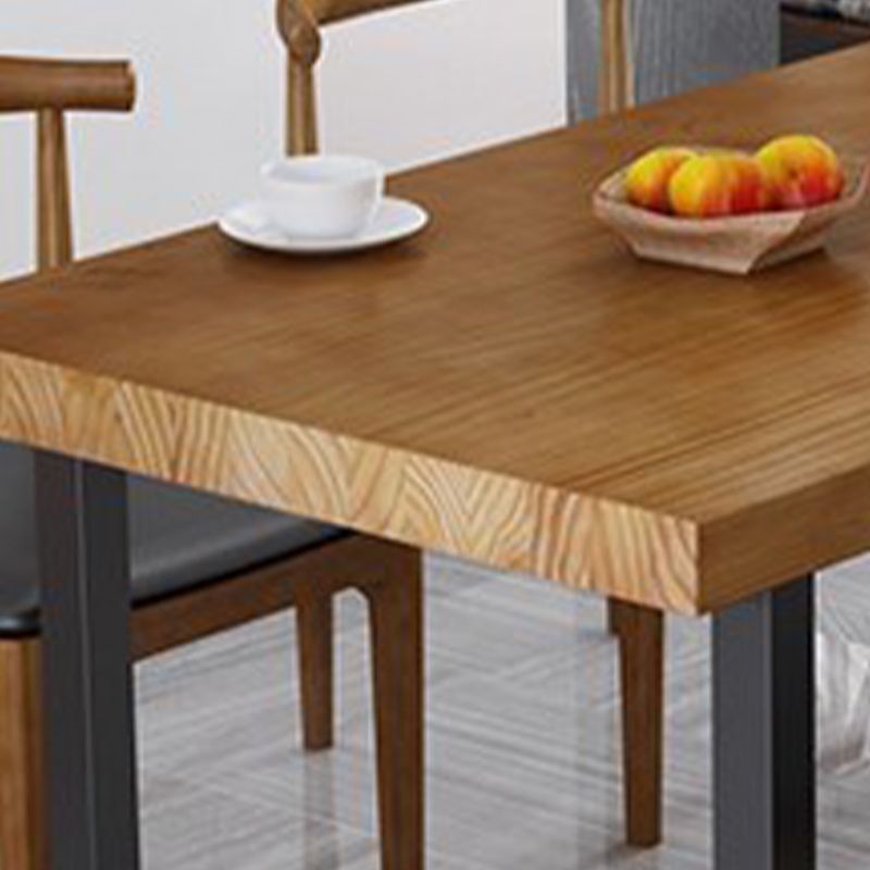 Modern 1/5/7 Pieces Rectangle Dining Set Solid Wood Dining Table with Chairs Clearhalo 'Dining Room Sets' 'Dining Tables & Seating' 'dining_room_set' 'furn' 'furn_dining_room_set' 'Furniture' 'furniture_dining_room_set' 'Kitchen & Dining Furniture' 'kitchen&dining_furn' 'kitchen' 1200x1200_4bb6d354-a5bf-45c3-a6d6-c6fef4a15fde