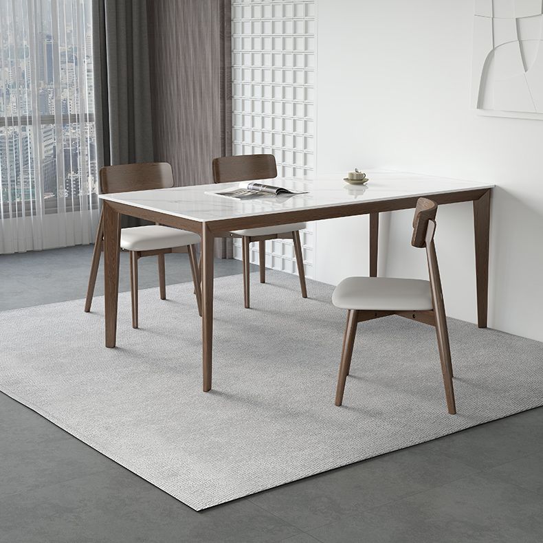 Rectangle Medieval Modern Dining Table Sintered Stone Table with 4 Wood Legs Clearhalo ' dining_table' 'Dining Tables & Seating' 'Dining Tables' 'furn' 'furn_dining_table' 'Furniture' 'furniture_dining_table' 'Kitchen & Dining Furniture' 'kitchen&dining_furn' 'kitchen' 'kitchen_dining_table' 1200x1200_4bb9775a-296a-44b4-88fa-4bdfb4e6e07d