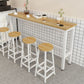 Modern Bar Dining Table Rectangle Bar Dining Table with Trestle Base Clearhalo 'Bar Furniture' 'Bar Tables' 'bar_tables' 'furn' 'furn_bar_tables' 'Furniture' 'furniture_bar_tables' 'Kitchen & Dining Furniture' 1200x1200_4bbe7a26-1715-40f2-a7fb-cb2e7ec3950e
