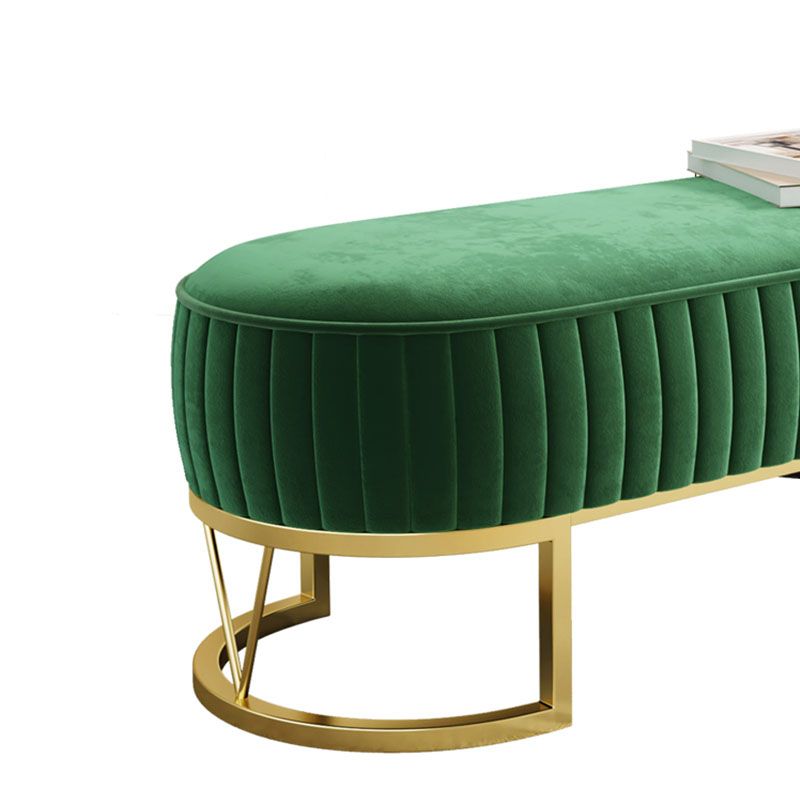 Banca moderna di posti a sedere ammortizzati ingresso ovale e panca per camera da letto, 18 "W
