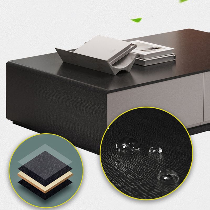 Modern Wood TV Stand Console Black TV Media Stand with Drawers for Living Room Clearhalo 'furn' 'furn_tv_stands_entertainment_centers' 'Furniture' 'Living Room Furniture' 'TV Stands & Entertainment Centers' 'TV Stands & Media Storage Furniture' 'tv_stands_entertainment_centers' 1200x1200_4bc4729c-fb91-4828-992e-893211641bea