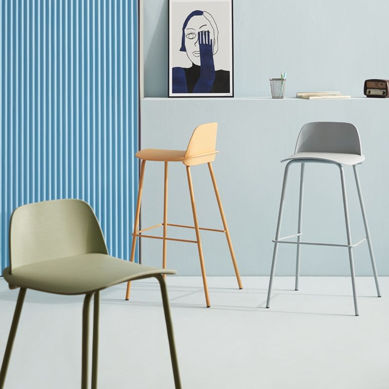 Low Back Dining Stools Armless Plastic Bar Stools with Footrest Clearhalo 'Bar Furniture' 'Bar Stools' 'bar_stools' 'furn' 'furn_bar_stools' 'Furniture' 'Kitchen & Dining Furniture' 1200x1200_4bc5d2fd-7df3-4ad9-9a27-4efaf6eedc47