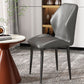 Silla de metal de estilo nórdico silla lateral de comedor de cocina para comedor para comedor