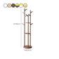 Modern Hall Tree Solid Wood Rubber Wood Rotatable Coat Hanger 70"